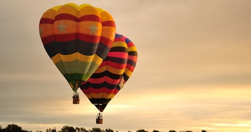 Hot air balloons in New Zealand
