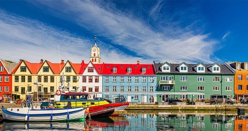 Tórshavn, or Thor's harbour, was established in 850 by Irish monks