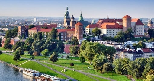 Historic Royal Wawel Castle in Krakow